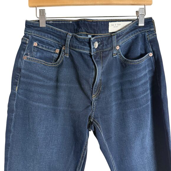 Rag & Bone Dre Low-Rise Slim Bianca Blue Denim Boyfriend Jeans Size 27 - Picture 7 of 13